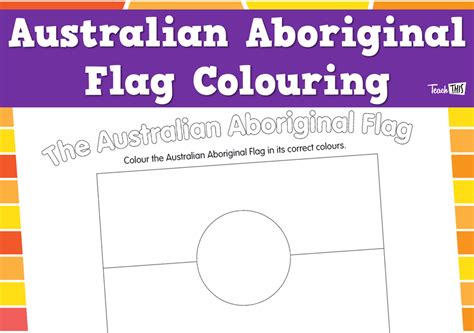 Australian Aboriginal Flag Colouring :: Teacher Resources and Classroom ...