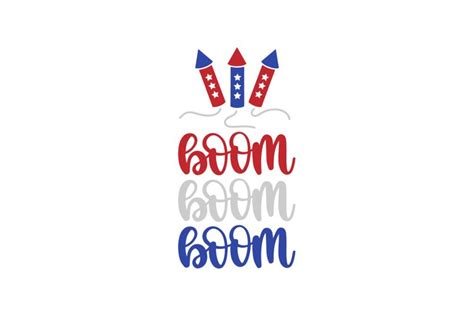 Boom Boom Boom SVG Cut File (1533961)