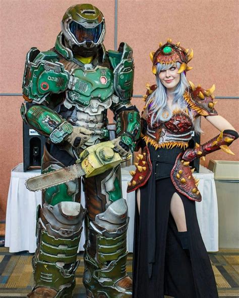 Doom slayer and cacodemon | Cosplay | Doom, Samurai Gear, Slayer, Zelda ...