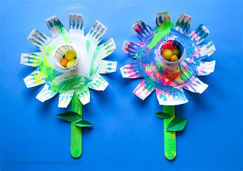 Flower Paper Plate Crafts For Kids - Goimages Ily