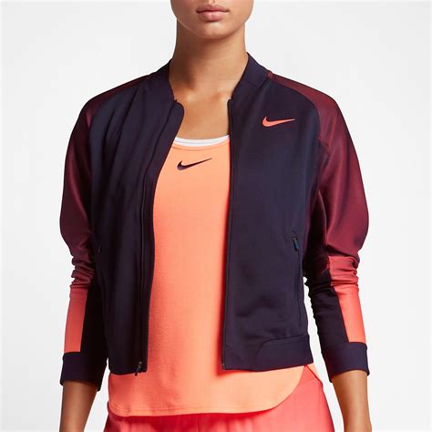 Nike Womens Court Tennis Jacket - Purple/Bright Mango - Tennisnuts.com