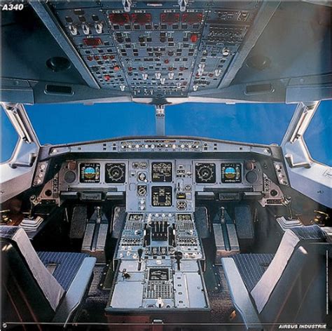 Airbus A340 Cockpit Poster - AviationMegastore.com