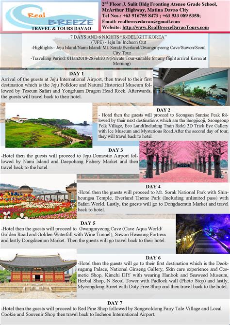 Seoul Korea Tour Package - RealBreeze Davao Tour Packages