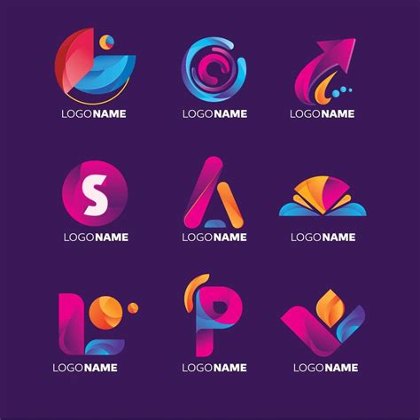 Logo Design with Modern Shapes 1410700 Vector Art at Vecteezy