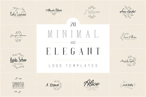 20 Minimal and Elegant Logos