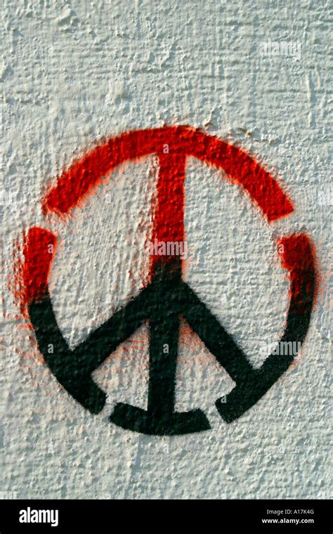 Peace, Stencil Graffiti Art Stock Photo - Alamy