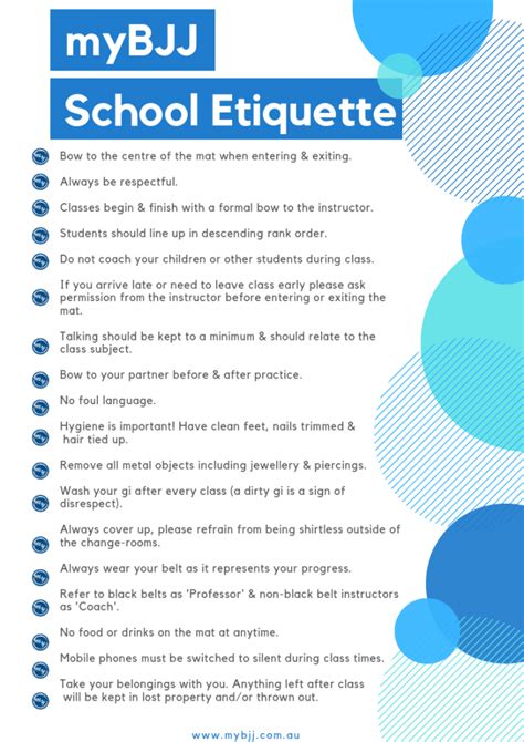 School Etiquette | MY BJJ