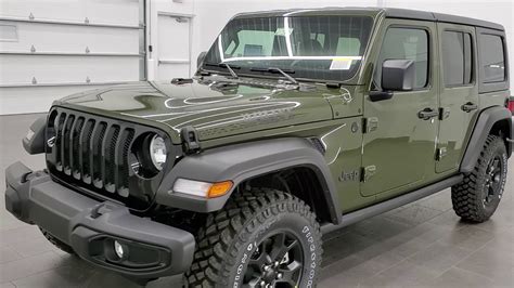 Olive Green Wrangler Jeep