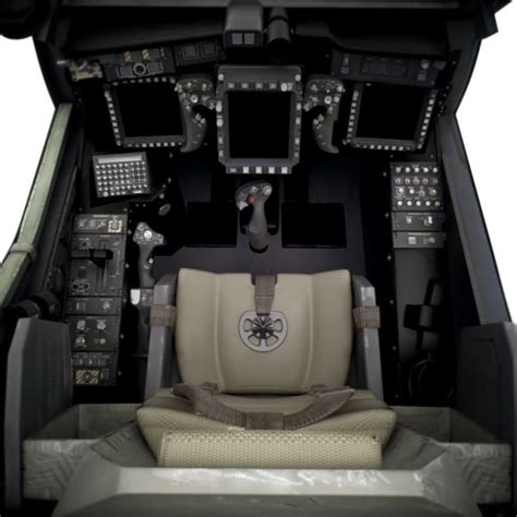 Boeing AH-64D Apache Helicopter Cockpit