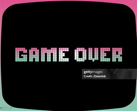 Game Over Retro Arcade Game Screen High-Res Vector Graphic - Getty Images