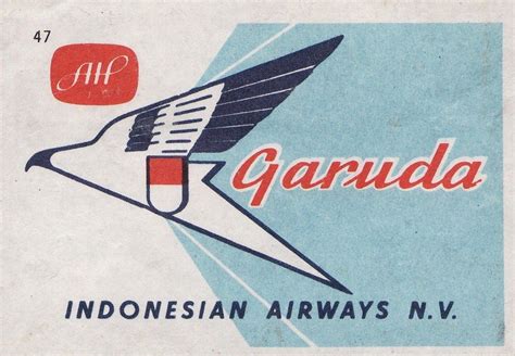 Garuda / Indonesian Airways / HAL Matchbox Series | Airline logo ...