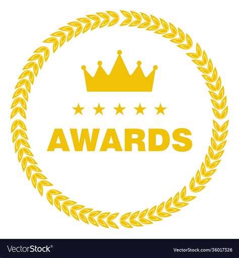 Film award for best in form logo Royalty Free Vector Image