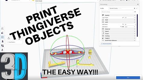 How to Print a Thingiverse File on a 3d Printer (The Easy Way!) - YouTube