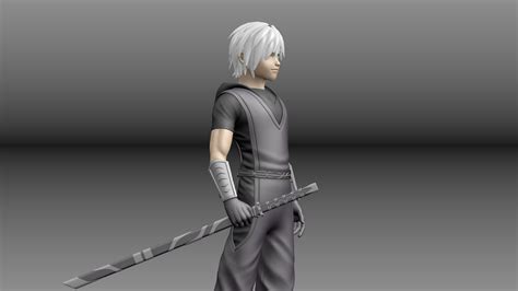 Ninja game character — polycount