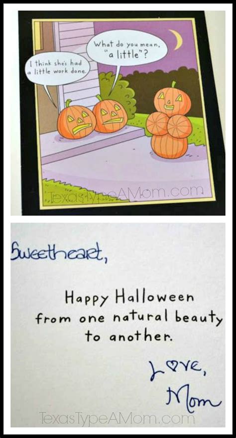 Funny Halloween Card About Natural Beauty