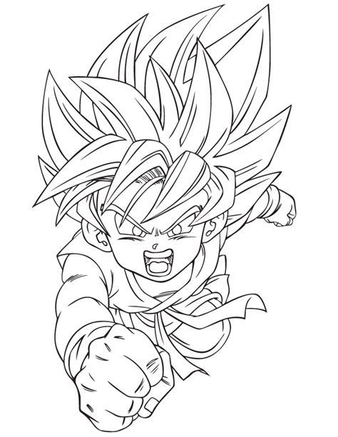 Free Coloring Pictures Of Goku, Download Free Coloring Pictures Of Goku ...