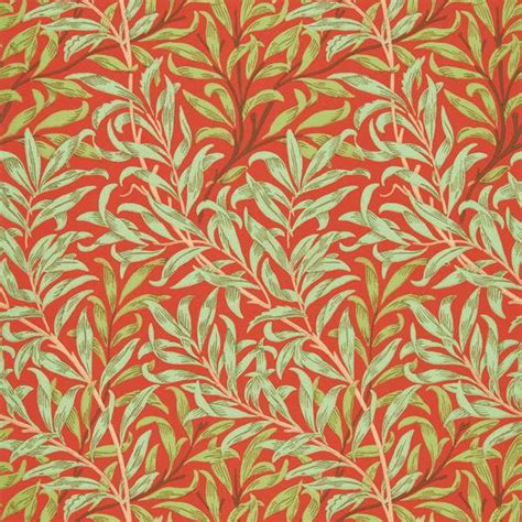 Willow Boughs Tomato/Olive Wallpaper | Morris & Co by Sanderson Design