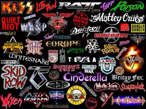 theglammetal - 80s Glam Hair Metal | Rock band logos, Heavy metal music ...