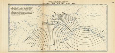 Alaska and Adjacent Waters - Isogonic Chart (Magnetic Declination) for ...