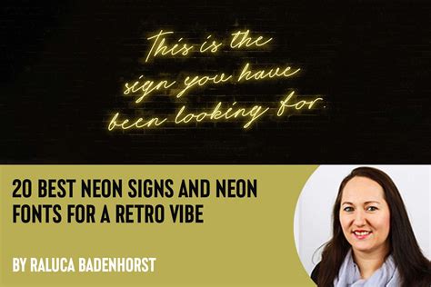 20 Best Neon Signs and Neon Fonts for a Retro Vibe - Design Cuts