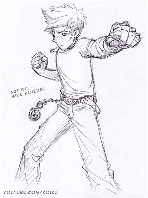 Manga Fighting Pose: Punching Fists by MikeKoizumi on DeviantArt