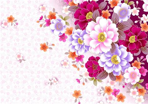 Abstract Floral Wallpaper for Your Notebook