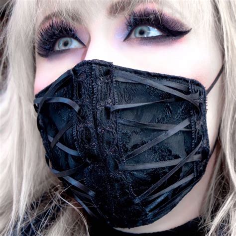 Black Lace Mask - Etsy