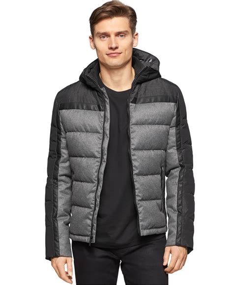 Lyst - Calvin Klein Men's Colorblocked Hooded Jacket, A Macy's ...