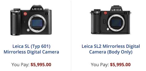 Leica SL vs. Leica SL2 cameras comparison - Leica Rumors