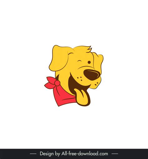 Cartoon dog face clip art vectors free download graphic art designs