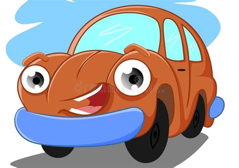 Funny car stock vector. Illustration of image, model - 16335032