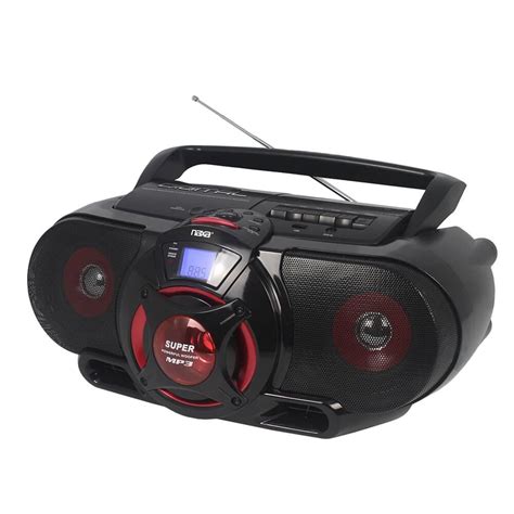 Naxa Portable Bluetooth® MP3/CD AM/FM Stereo Radio Cassette Player ...