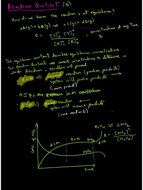 Reaction Quotient Notes | PDF | Chemical Equilibrium | Chemistry