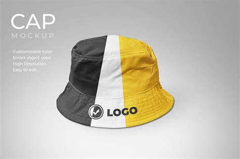 Premium PSD | Hat logo mockup