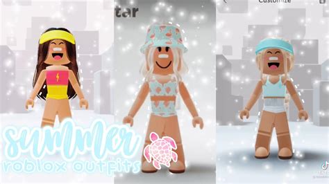 SUMMER AESTHETIC ROBLOX OUTFITS 🥥 || tiktok compilation || coralxellie ...