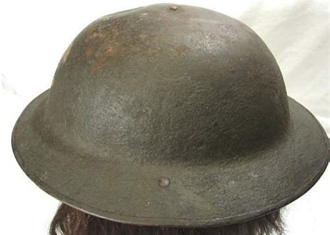 Canadian or British WW1(?) MK1 (?) Painted Helmet Marking ID?