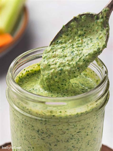 Green Goddess Dressing Recipe {or Dip!} - Belly Full