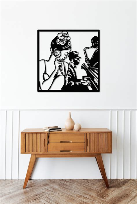 Jazz Singer Metal Wall Art Classic Music Decor Piano Wall Art - Etsy