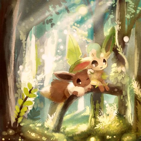 Tags: Fanart, Pokémon, Leafeon, Eevee, Eeveelution | Pokemon ...