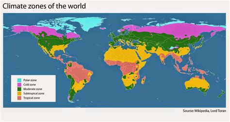 World Climate Regions Map