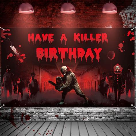 Buy Have a Killer Birthday Party Decorations Backdrop Banner, y Friday ...