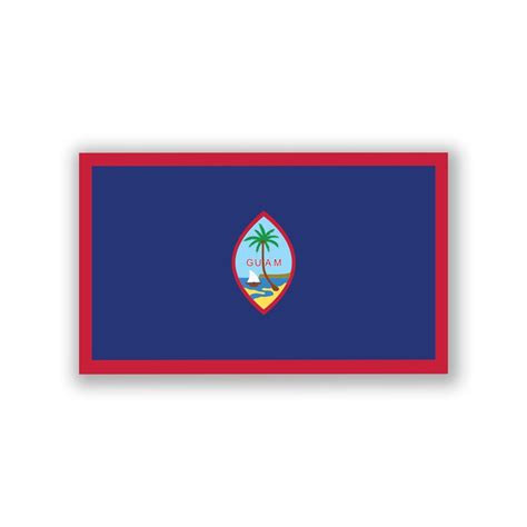 Guam Flag Decal Sticker 5-inches by 3-inches Premium - Etsy