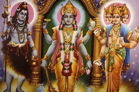 hindu trimurti brahma vishnu shiva | Hindu gods, Vishnu, Hindu