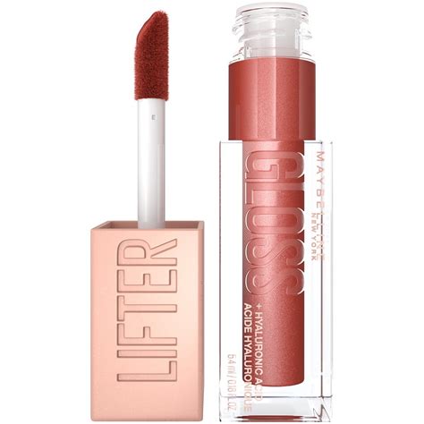 Maybelline Lifter Gloss Lip Gloss with Hyaluronic Acid, Rust - Walmart.com