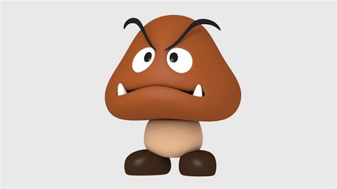 Goomba Character From Super Mario 3D Model $9 - .max .fbx .obj - Free3D