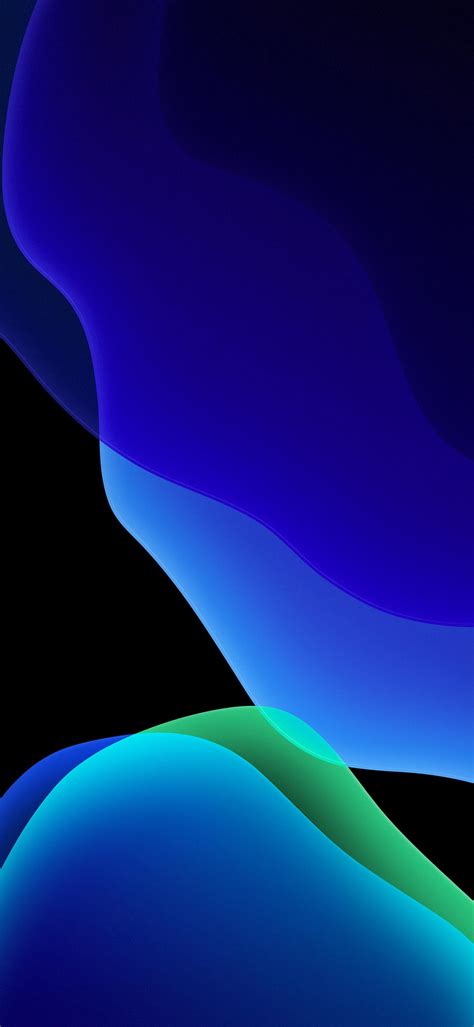 Blue iOS 13 Dark mode wallpaper : r/iphonewallpapers