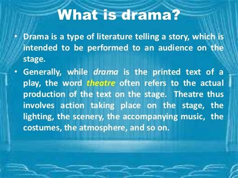 Introduction to drama