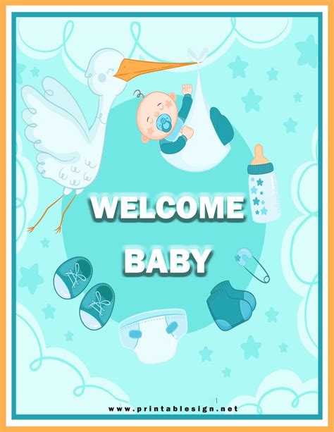 Welcome Baby Sign PDF | FREE Download | Welcome baby signs, Baby signs ...