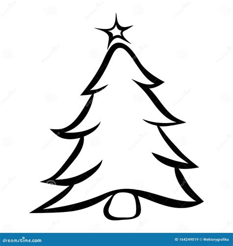 Christmas Tree Outline Svg Free - Free SVG Images