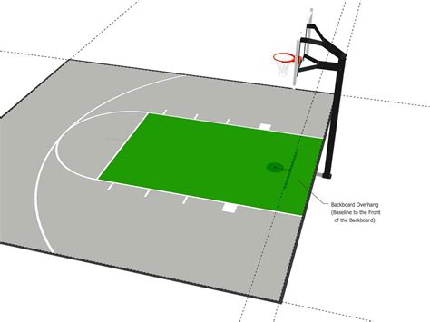 Basketball Half Court Dimensions (Drawings) | ModuTile